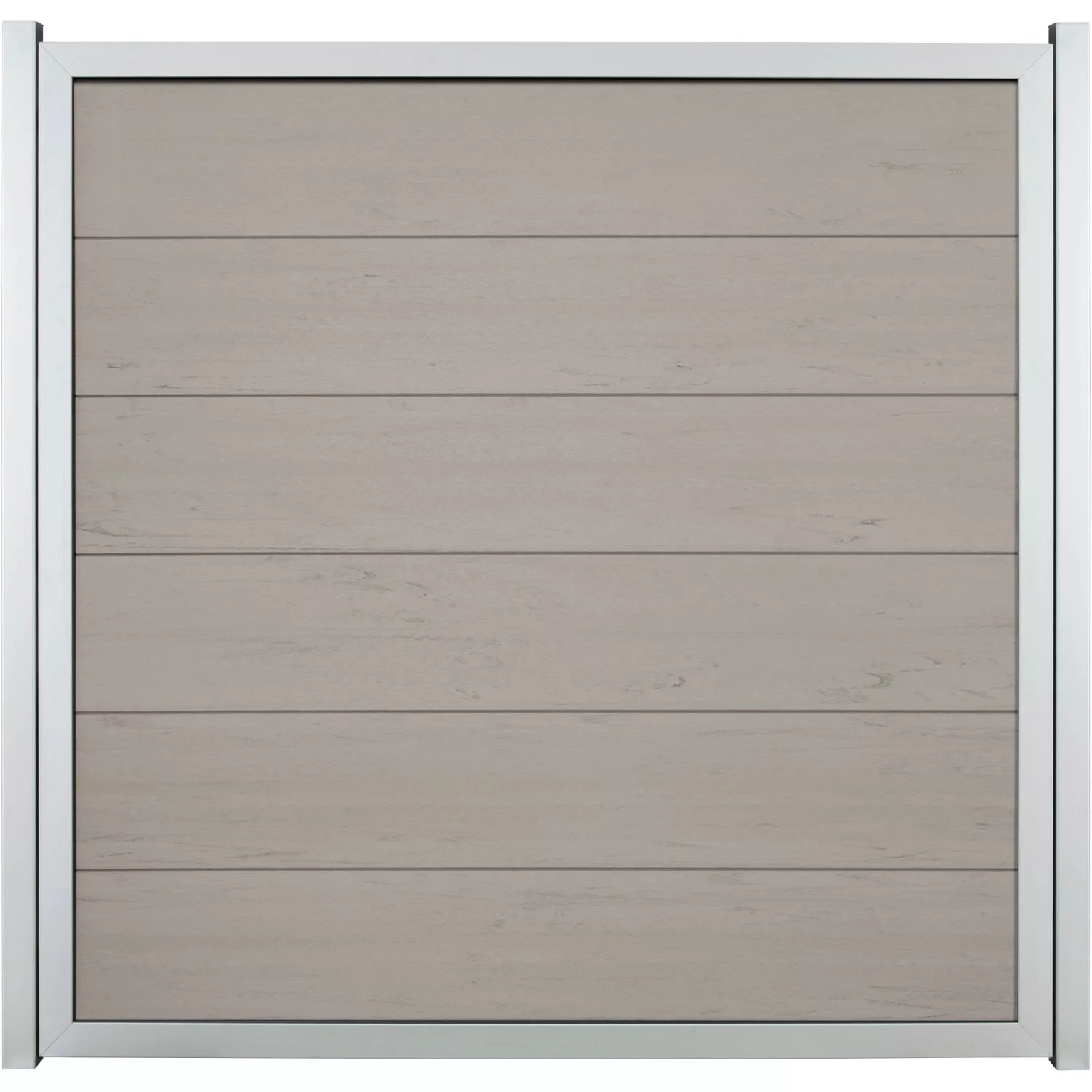 GroJaViento Zaunelement Bi-Color Sand 180 x 180 cm Rahmen: Silber günstig online kaufen
