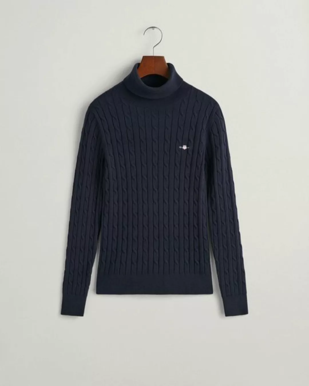 Gant Rollkragenpullover "STRETCH COTTON CABLE TURTLENECK", mit Zopfmuster günstig online kaufen