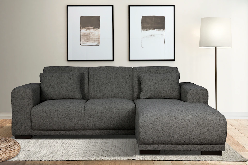 Home affaire Ecksofa "BORNHOLM L-Form mit Recamiere, Maße B/T/H: 234/162/85 günstig online kaufen