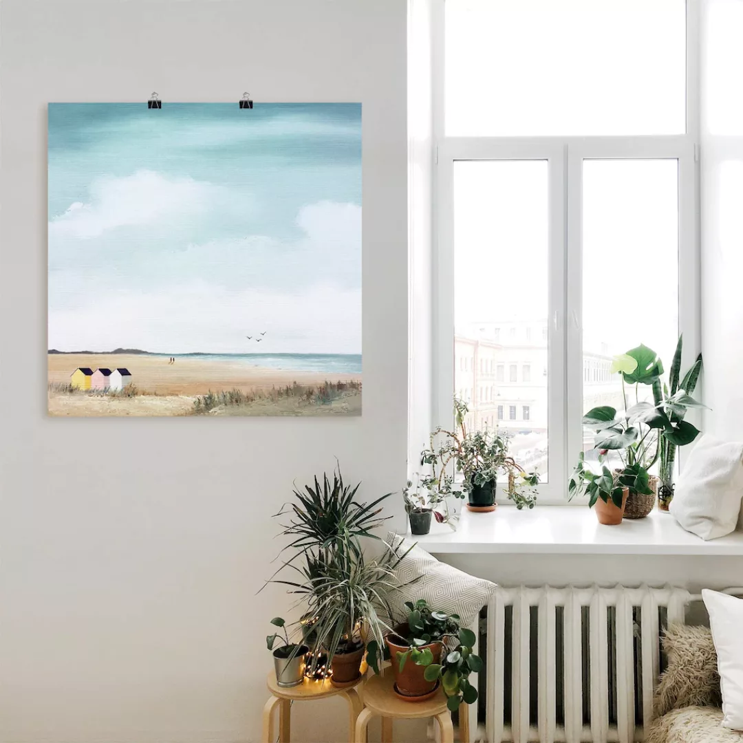 Artland Wandbild "Sonniger Morgen III", Strand, (1 St.), als Leinwandbild, günstig online kaufen