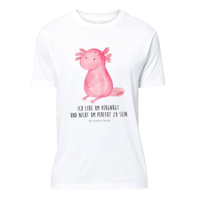 Mr. & Mrs. Panda T-Shirt Axolotl - Weiß - Geschenk, T-Shirt mit Spruch, ver günstig online kaufen