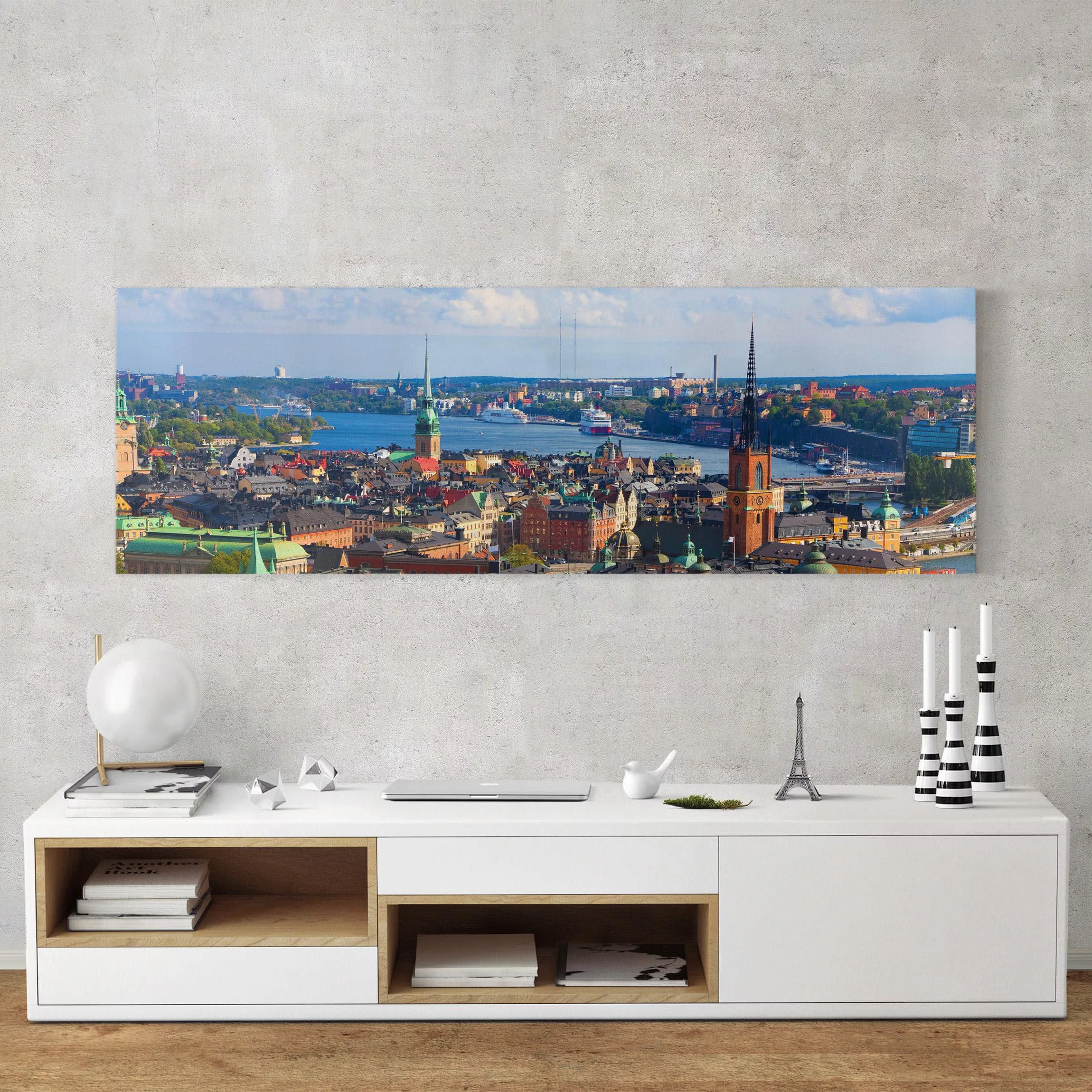 Leinwandbild Architektur & Skyline - Panorama Stockholm in Schweden günstig online kaufen