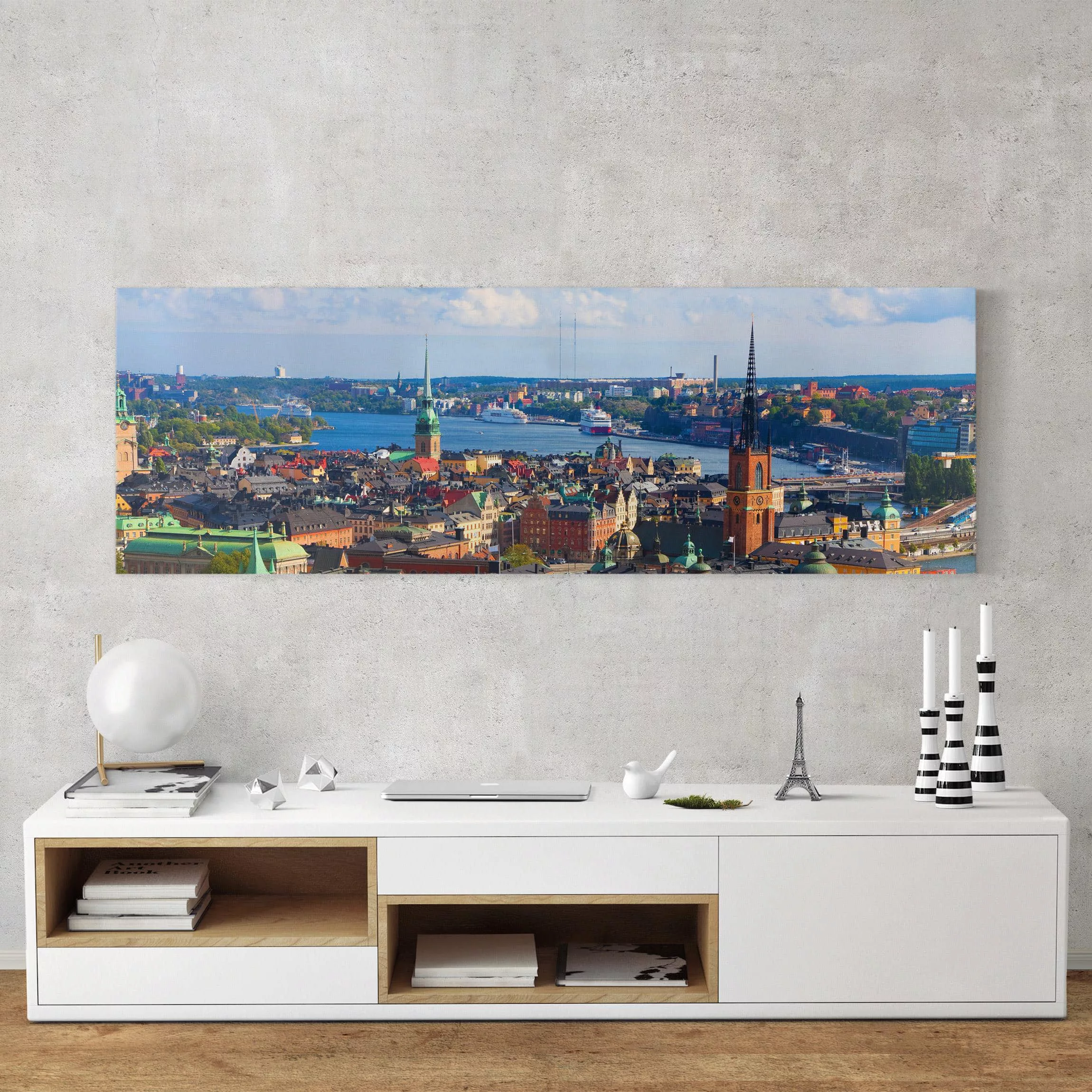 Leinwandbild - Panorama Stockholm in Schweden günstig online kaufen