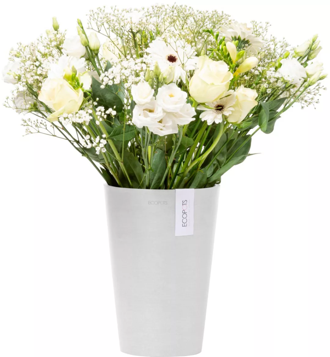 ECOPOTS Blumentopf "Pisa 14 Weiß", für den Innenbereich günstig online kaufen