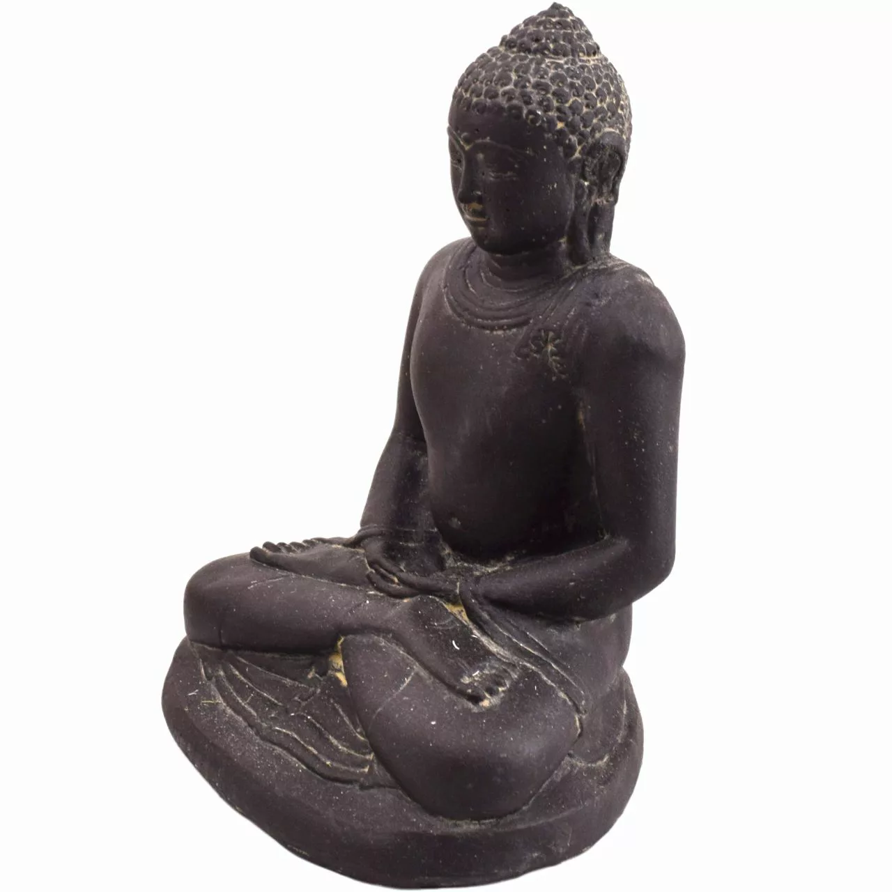 Skulptur Meditierender Buddha Dharwad Mit Dhyana Geste 30 Cm günstig online kaufen