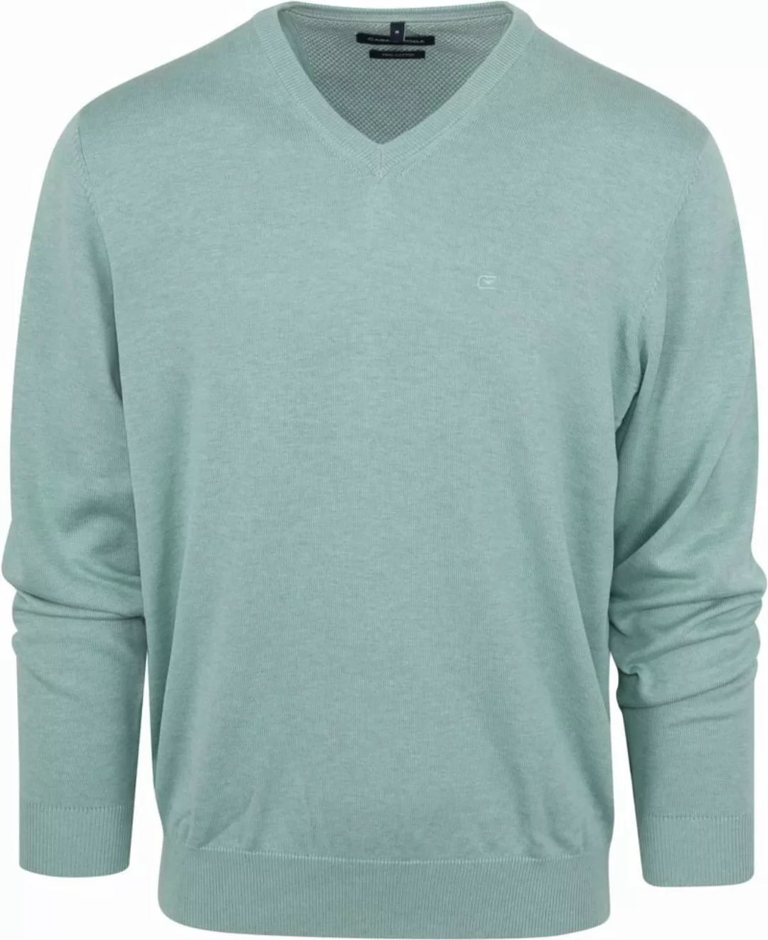 CASAMODA Wollpullover Pullover mit V-Ausschnitt uni 004430 günstig online kaufen