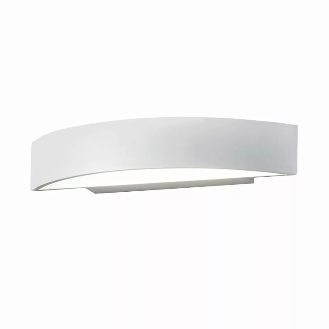 home24 Helestra LED-Wandleuchte Yona Modern Weiß Aluminium 12W 28x5x11 cm ( günstig online kaufen