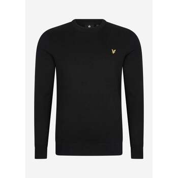 Lyle & Scott  Pullover Cotton crew neck jumper - jet black günstig online kaufen