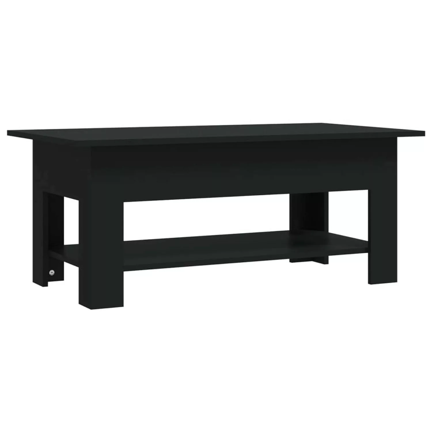 Couchtisch Schwarz 102x55x42 Cm Spanplatte günstig online kaufen