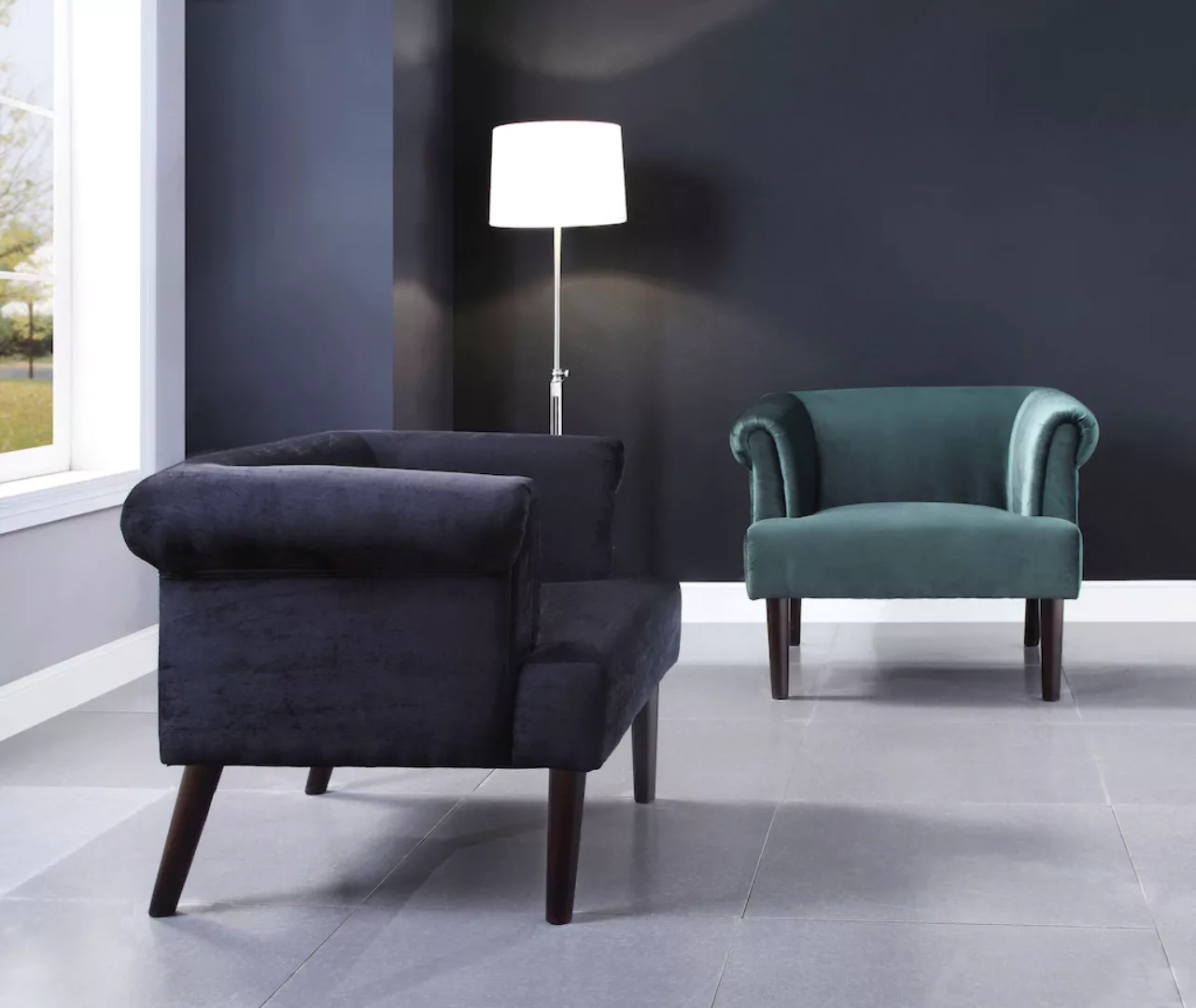 ATLANTIC home collection Sessel "Charlie", Loungesessel mit Wellenunterfede günstig online kaufen