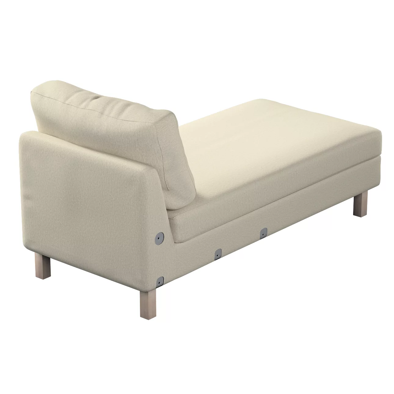 Bezug für Karlstad Recamiere Zustellsofa, kurz, beige-grau, Bezug für Karls günstig online kaufen