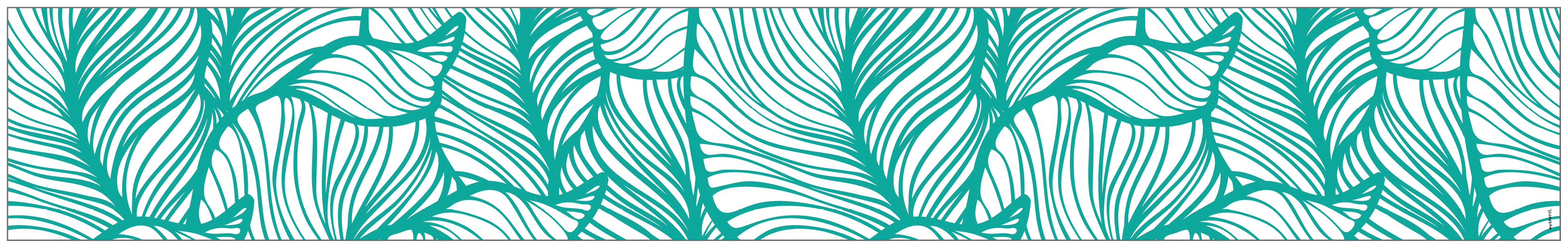 MySpotti Fensterfolie »Look Leaves turquoise«, halbtransparent, glattstatis günstig online kaufen