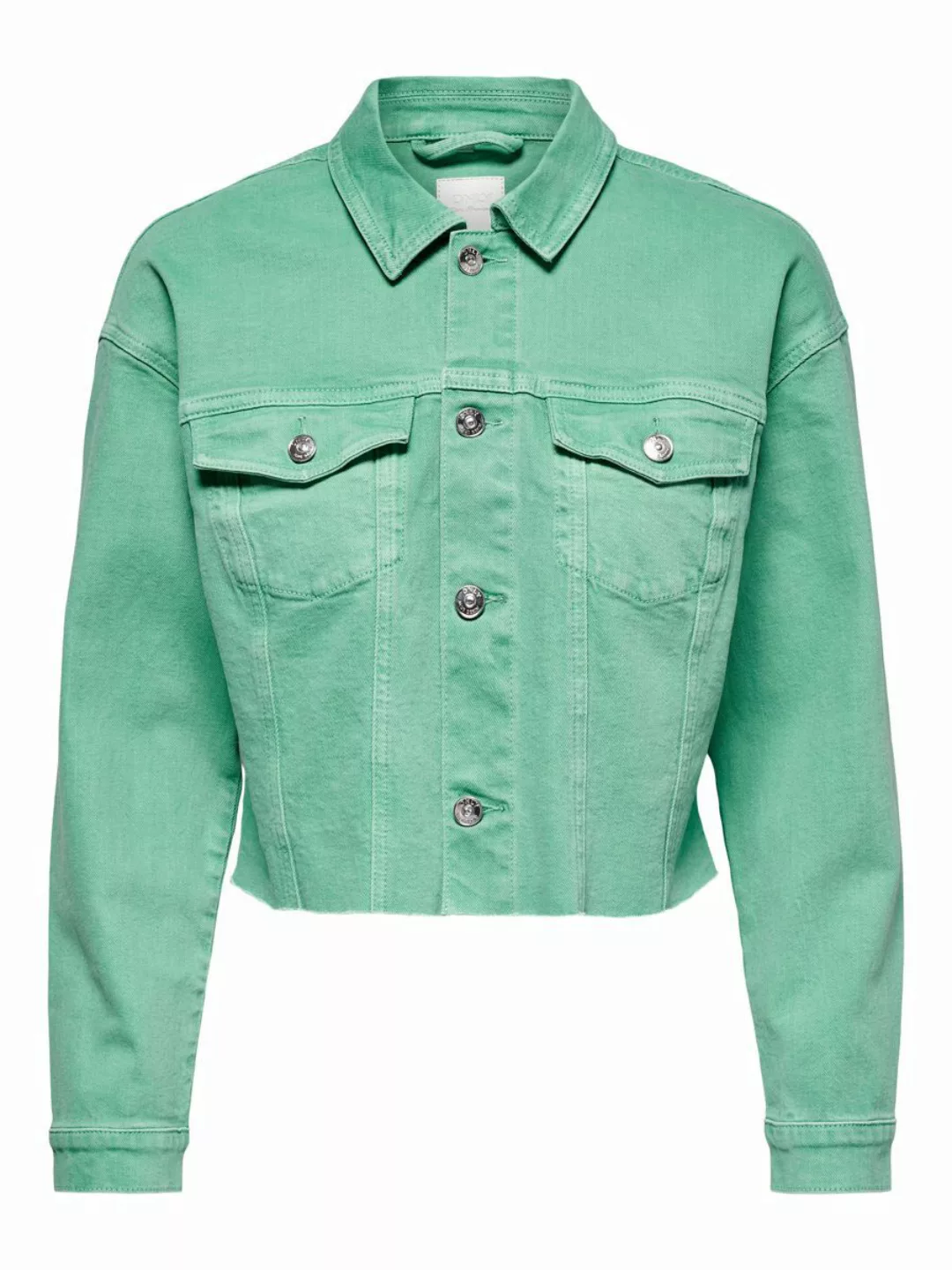 ONLY Edgy Cropped Jacke Damen Grün günstig online kaufen