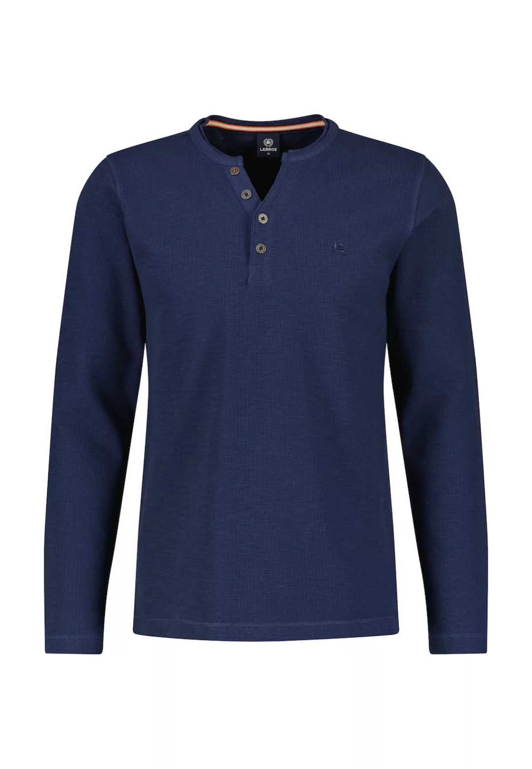 LERROS Sweatshirt "LERROS Serafino mit Logostitching" günstig online kaufen
