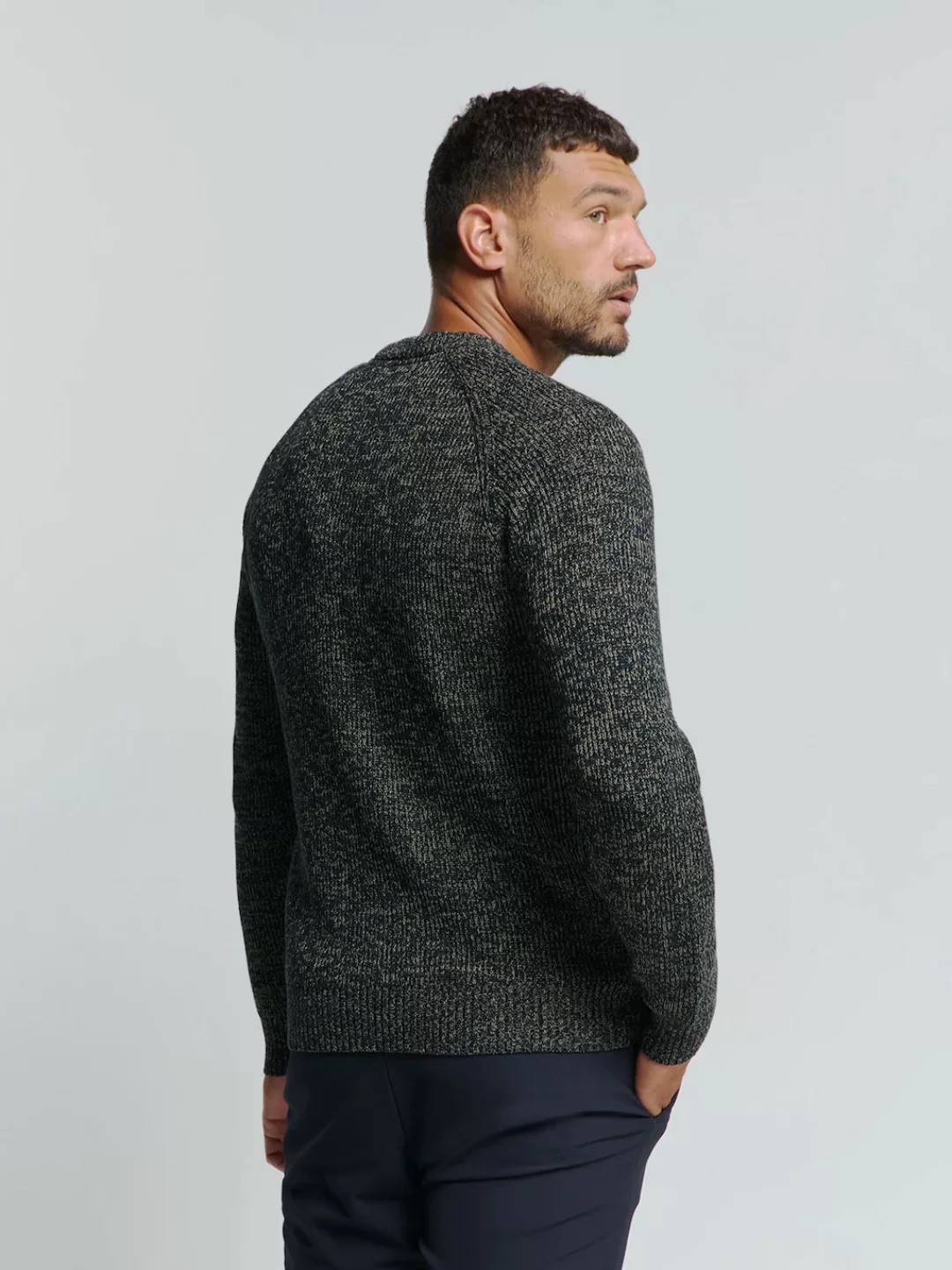 NO EXCESS Strickpullover in melierter Optik günstig online kaufen