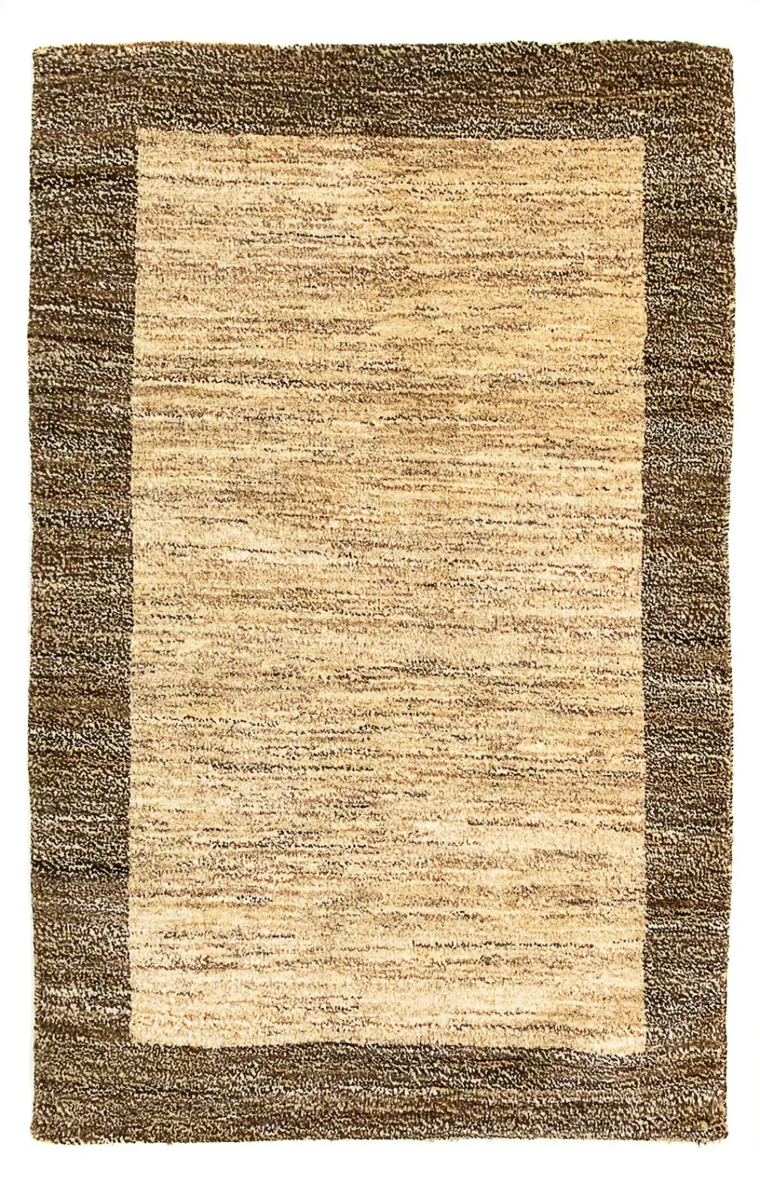 morgenland Wollteppich »Gabbeh - Indus - 99 x 64 cm - hellbraun«, rechtecki günstig online kaufen
