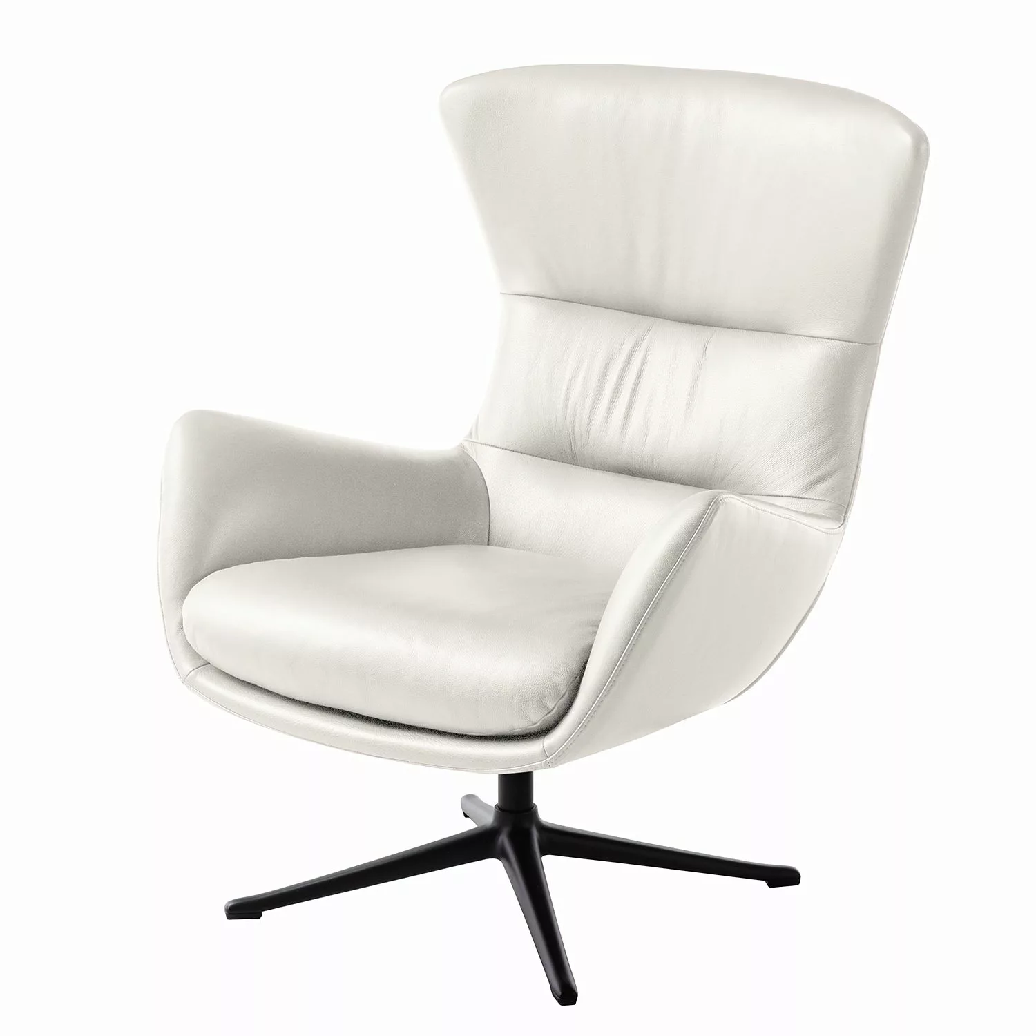 home24 Studio Copenhagen Sessel Hepburn III Schwarz Echtleder 84x99x96 cm ( günstig online kaufen