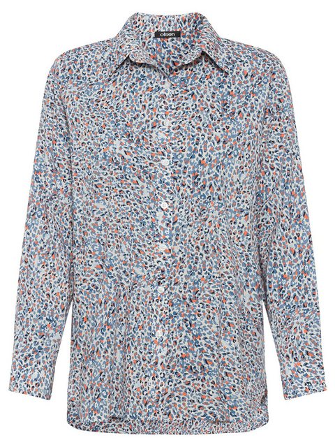 Olsen Klassische Bluse mit Allover-Leo-Print günstig online kaufen