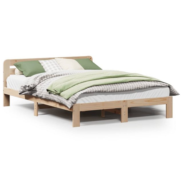 vidaXL Bett, Massivholzbett ohne Matratze 140x200 cm Kiefernholz günstig online kaufen