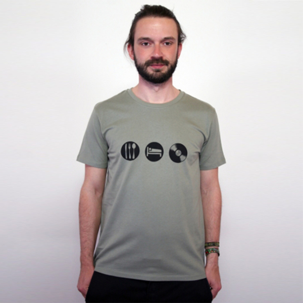 T-shirt "Eat, Sleep, Vinyl", Nachhaltig, Vinyl, Herren, Plattenspieler, Bed günstig online kaufen