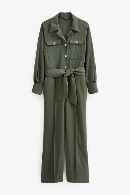 Next Jumpsuit Langärmeliger Overall mit Gürtel (1-tlg) günstig online kaufen