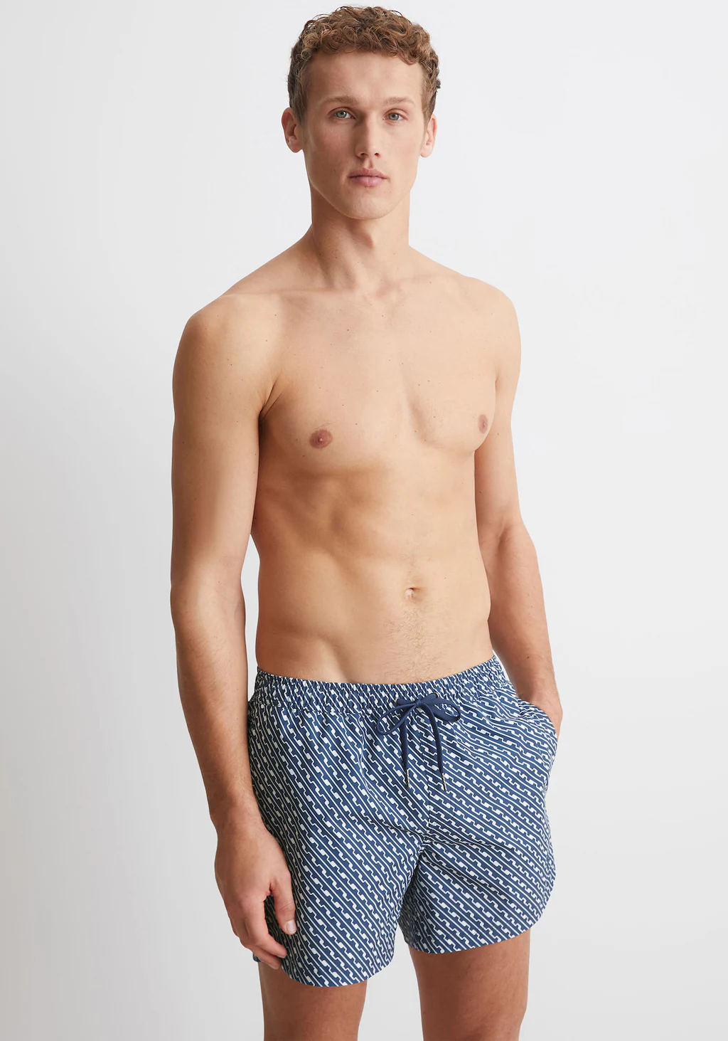 Marc OPolo Badeshorts "Mini Geo Print", mit anpassbarem Kordelzug günstig online kaufen