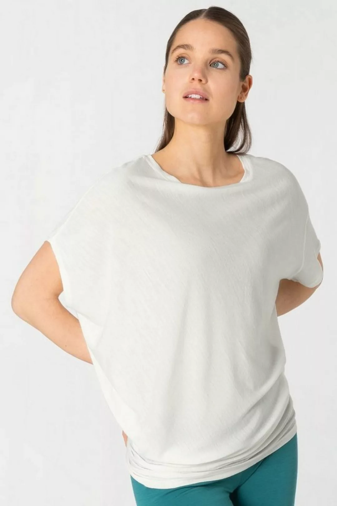 SUPER.NATURAL T-Shirt asymmetrisch geschnittenes W YOGA LOOSE TEE für Damen günstig online kaufen