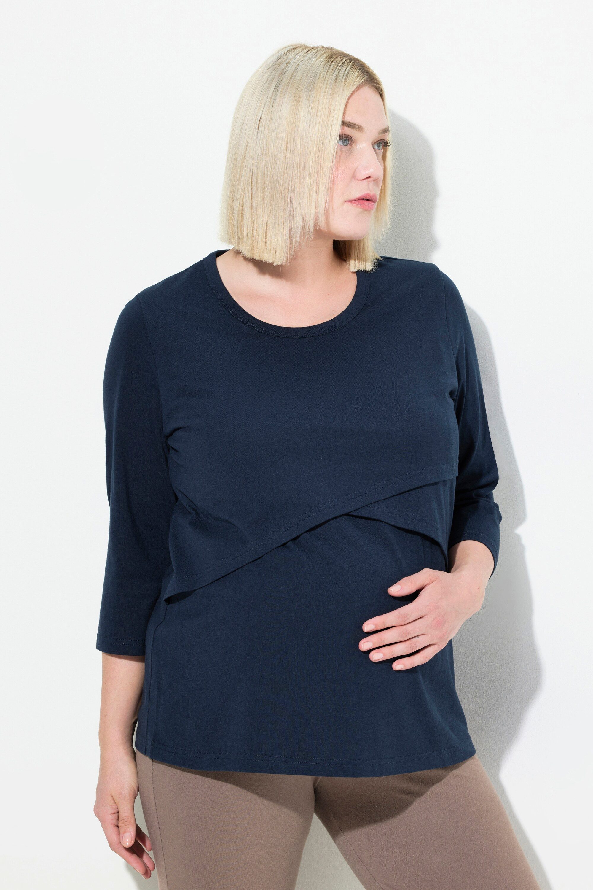 Ulla Popken T-Shirt Bellieva-T-Shirt Maternity Shape günstig online kaufen