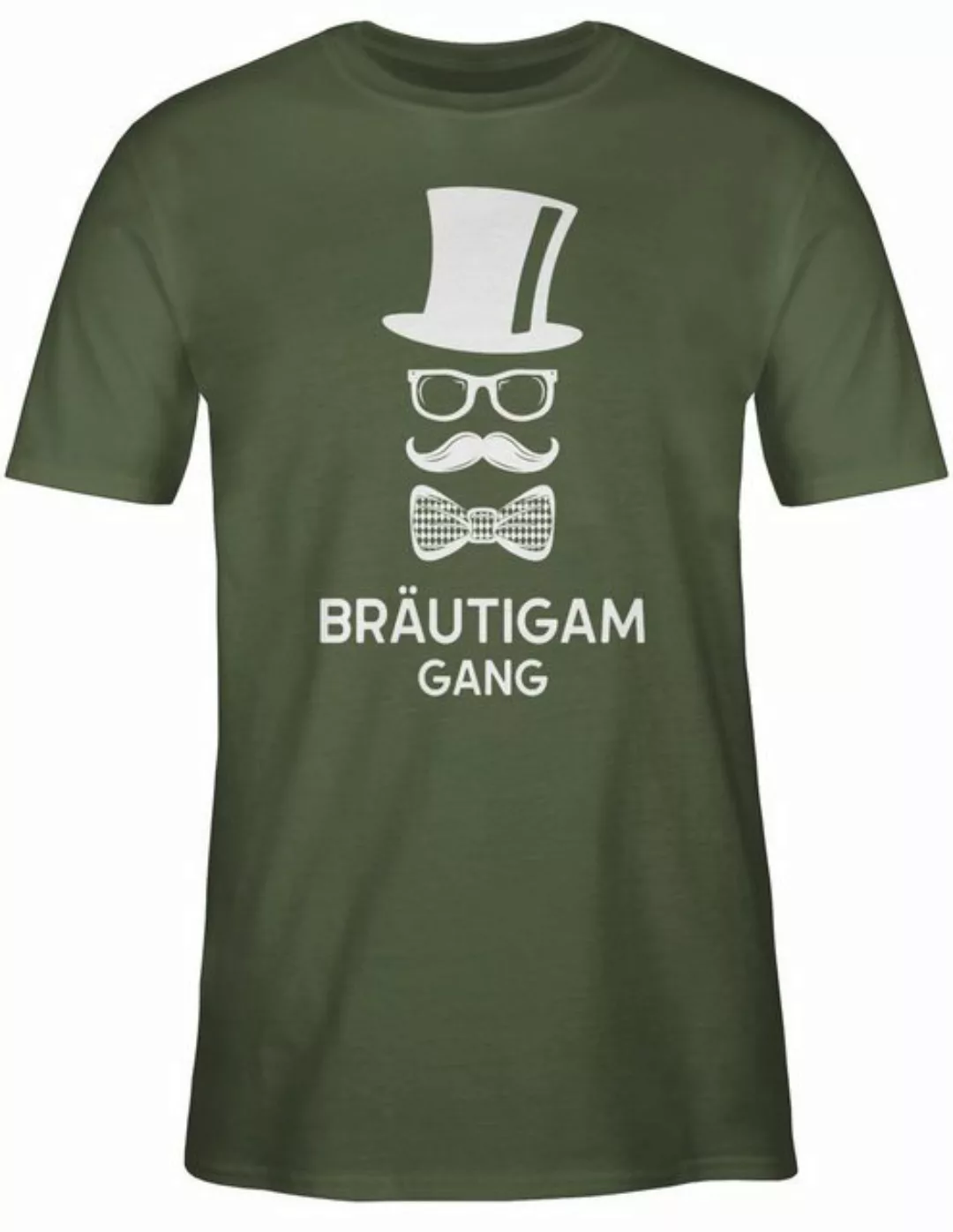 Shirtracer T-Shirt Bräutigam Gang Hipster Team Groom JGA Männer günstig online kaufen