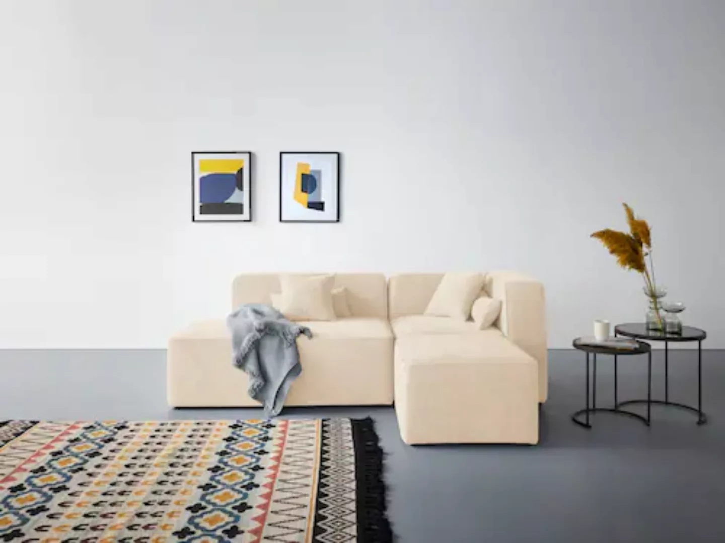 andas Ecksofa "Sundstrup L-Form", Modulserie, individuelle Zusammenstellung günstig online kaufen