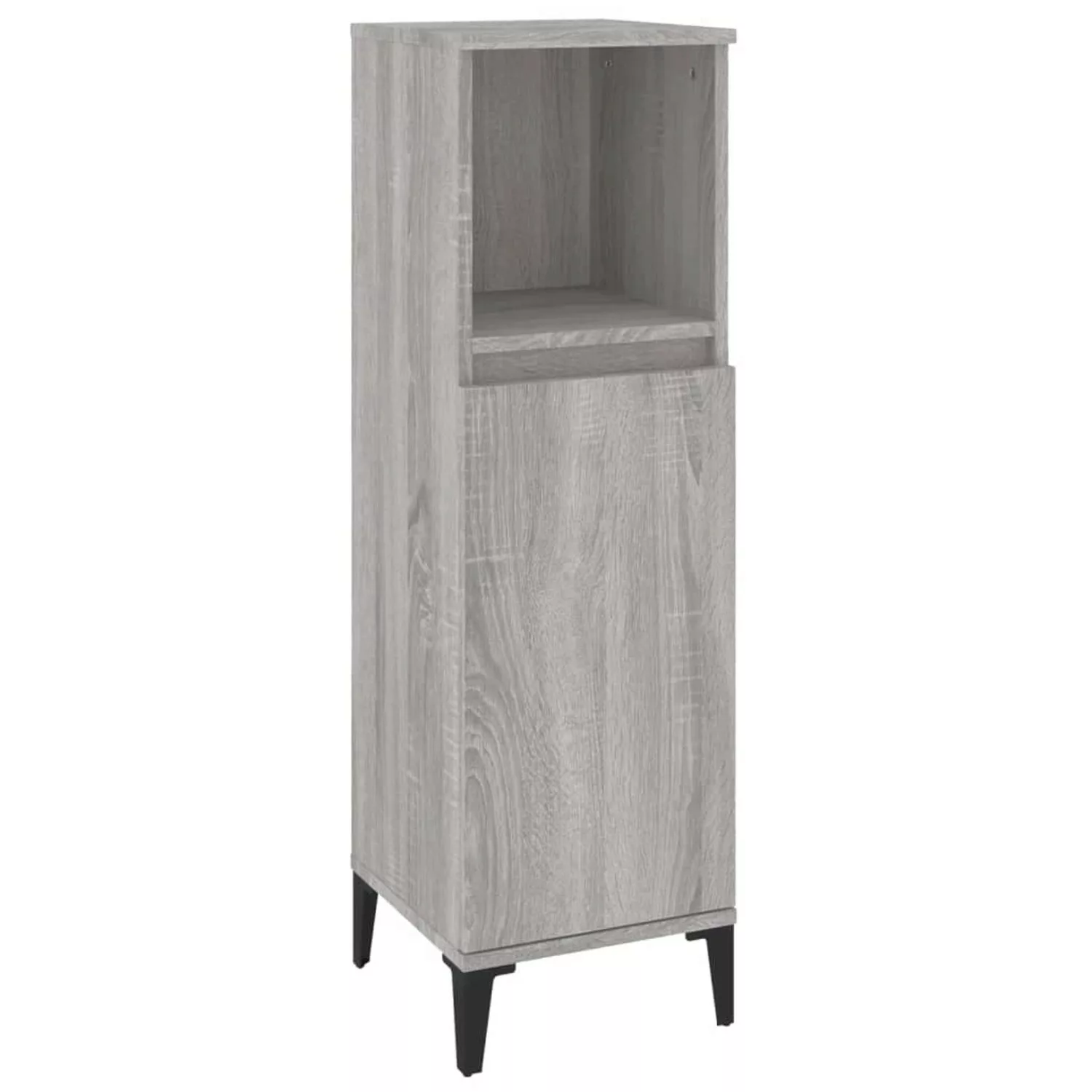 Vidaxl Badschrank Grau Sonoma 65x33x60 Cm Holzwerkstoff günstig online kaufen