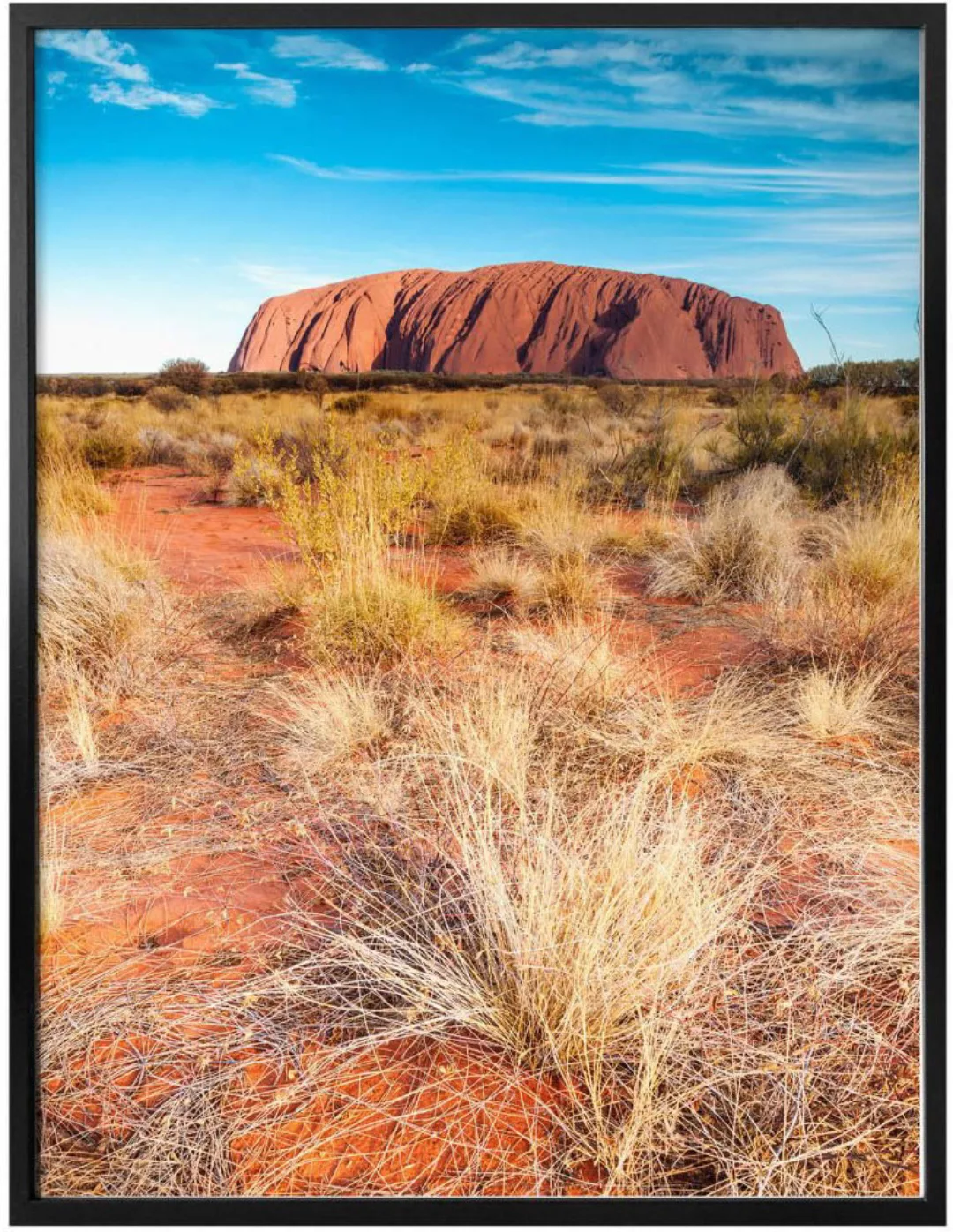 Wall-Art Poster "Ayers Rock Wüsten Urlaub Fotokunst", Australien, (1 St.), günstig online kaufen