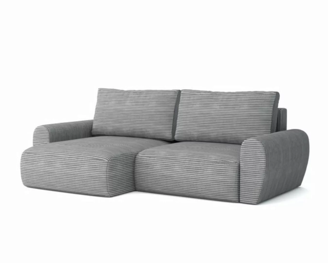 Deine Möbel 24 Wohnlandschaft HEIDI 253 cm breit Ecksofa Sofa Wohnzimmer L- günstig online kaufen