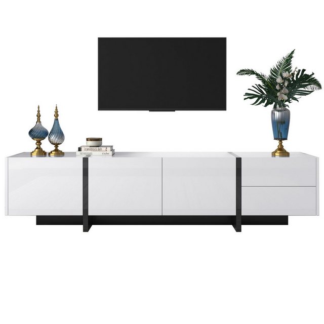 HAUSS SPLOE TV-Schrank TV-Lowboards TV Schrank Fernsehschrank TV-Tisch (mit günstig online kaufen