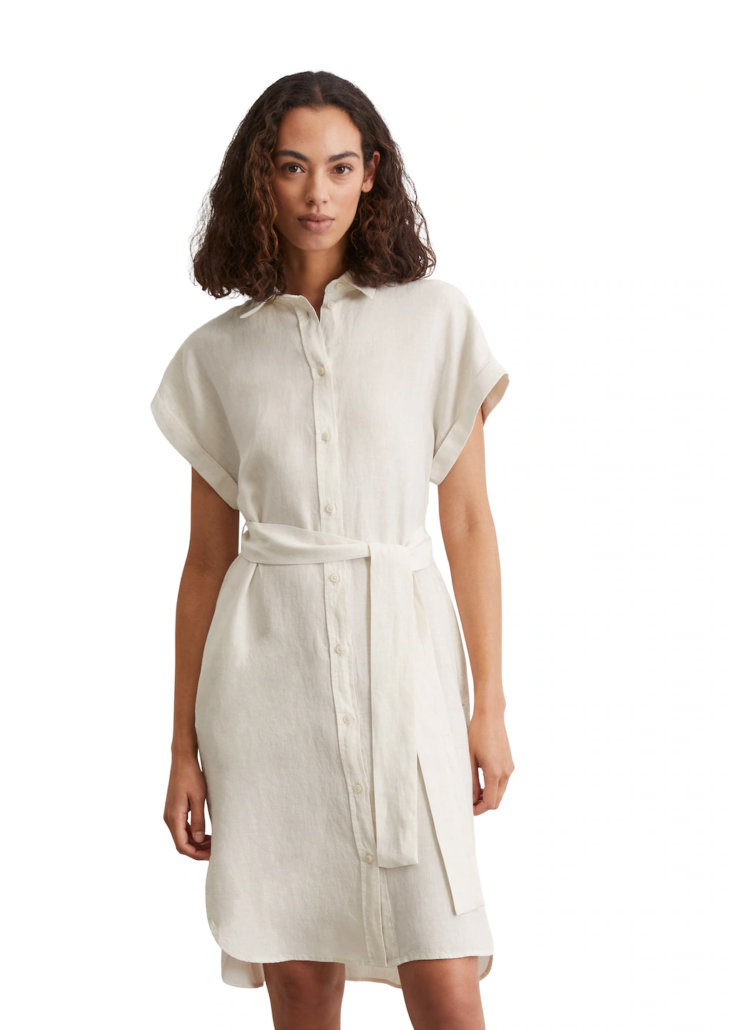 Marc OPolo Midikleid "mit Bindegürtel" günstig online kaufen
