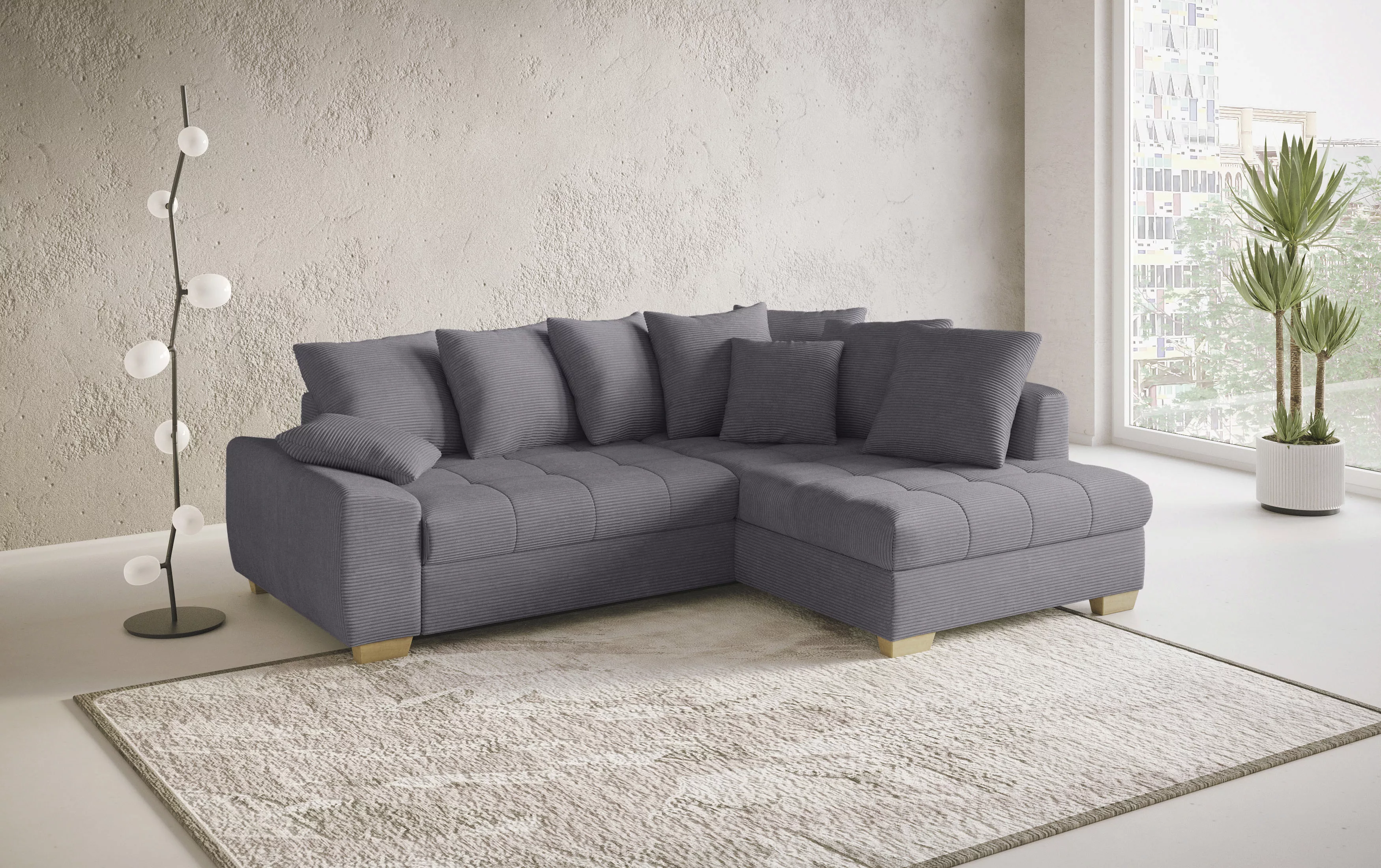 Mr. Couch Ecksofa "Nikita II, L-Form", Wahlweise mit Bettfunktion, Bettkast günstig online kaufen
