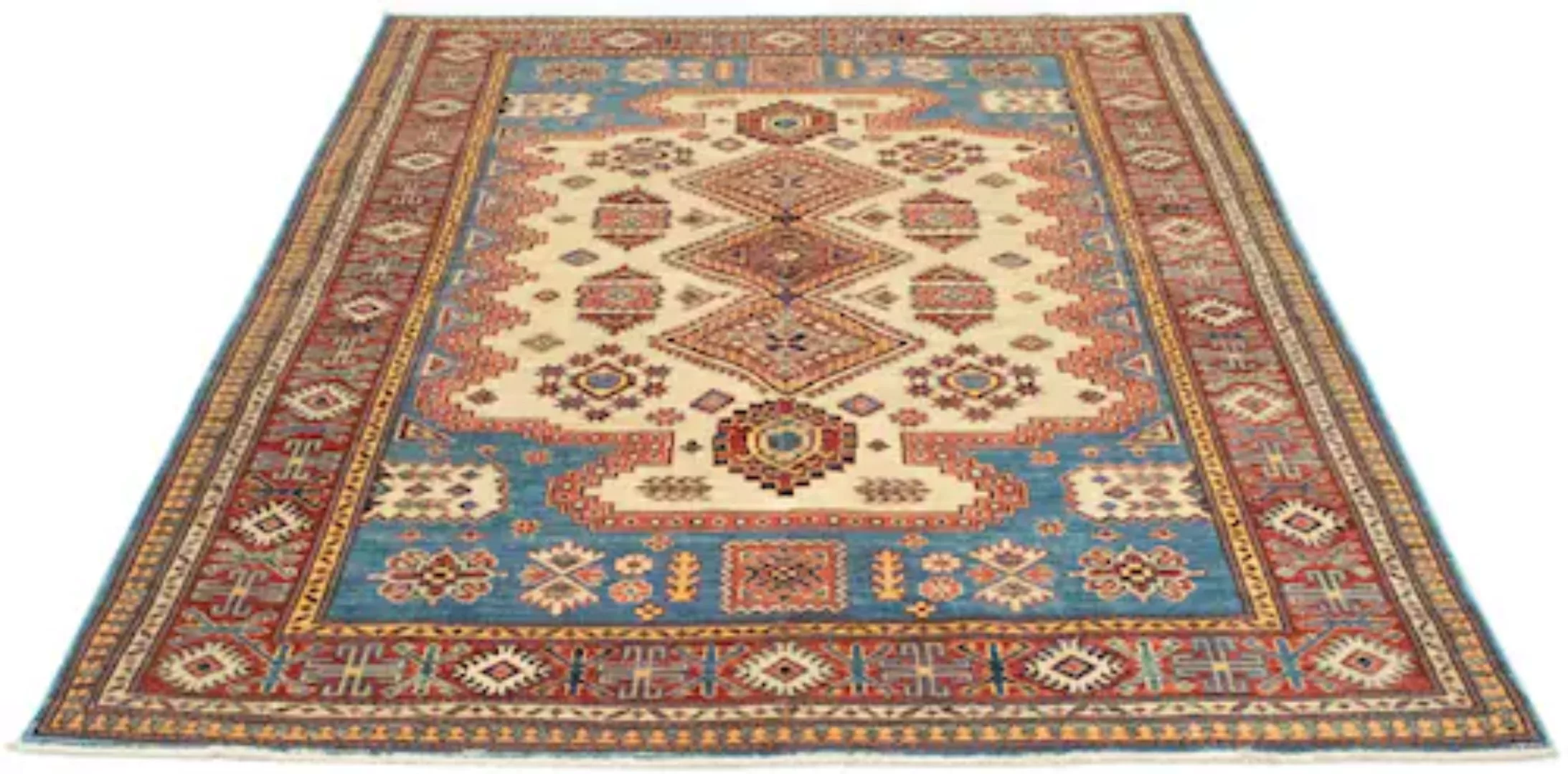 morgenland Wollteppich »Kazak Teppich handgeknüpft beige«, rechteckig günstig online kaufen