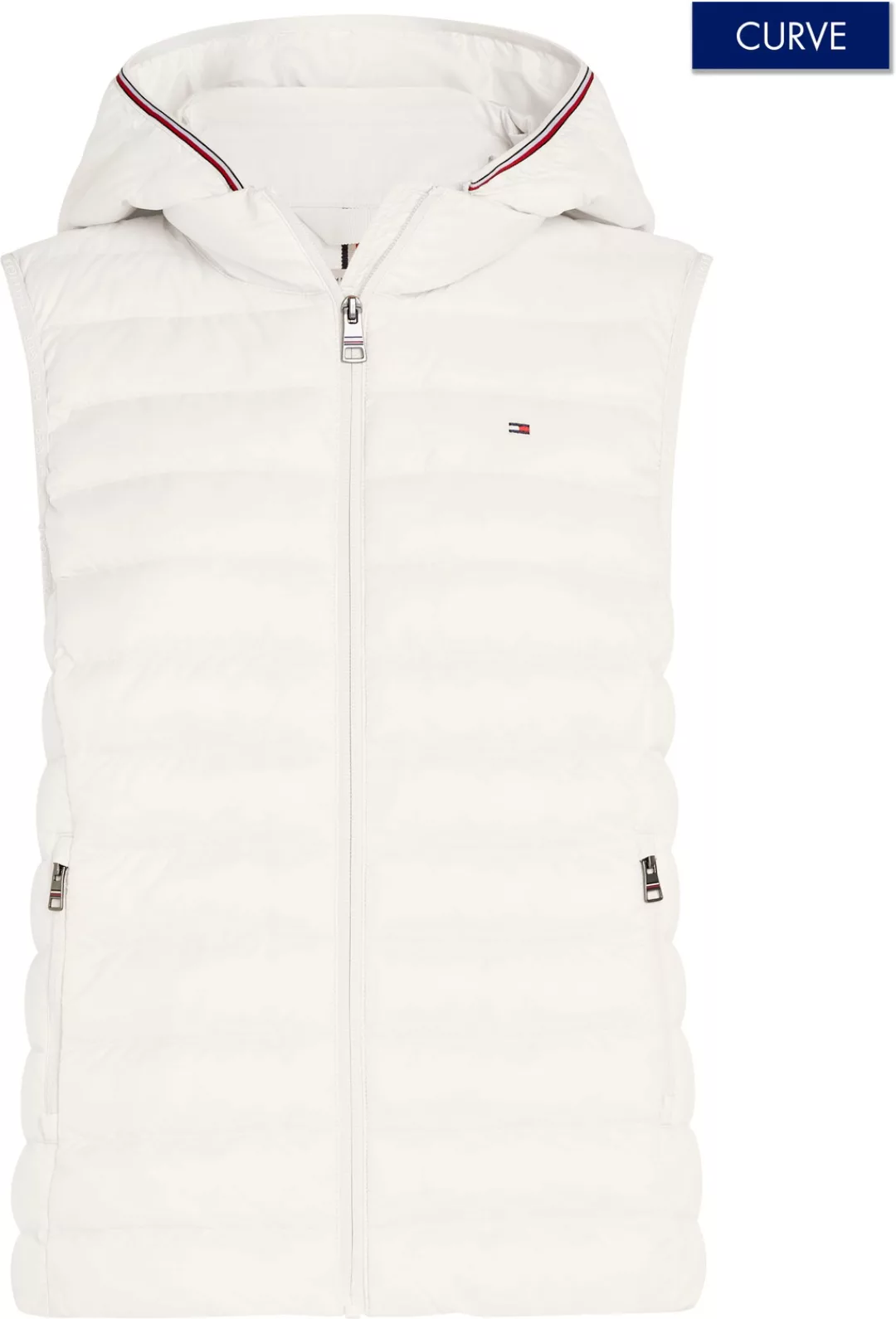 Tommy Hilfiger Curve Steppweste "CRV LW PADDED GLOBAL STRIPE VEST", Große G günstig online kaufen