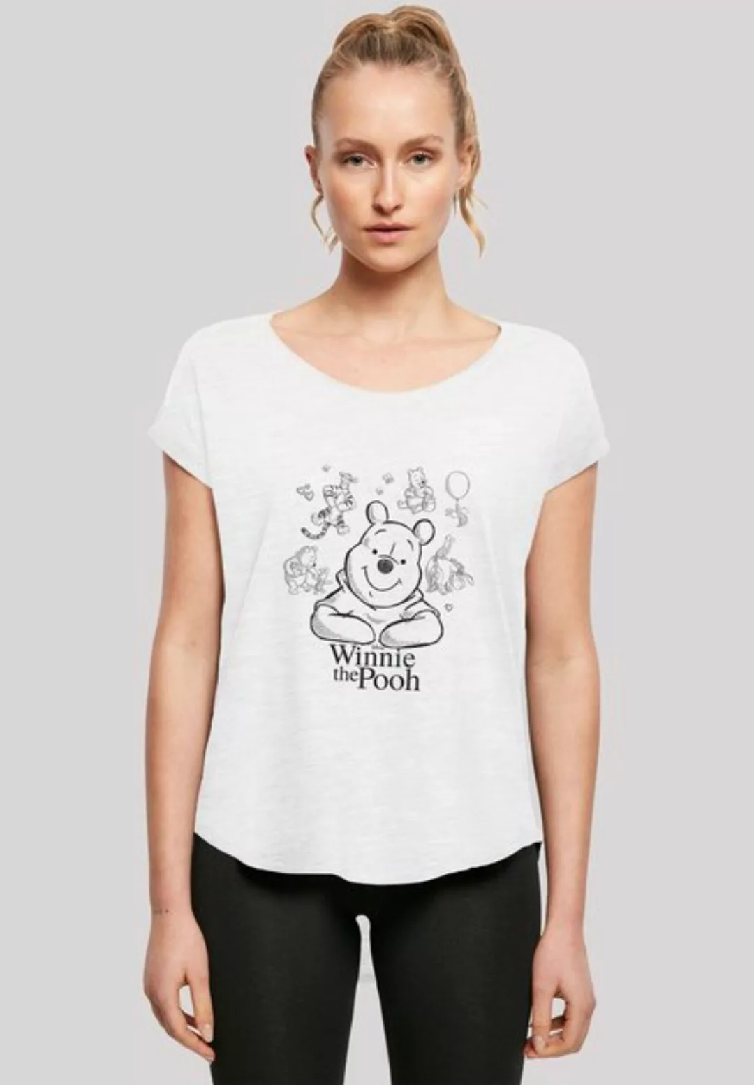 F4NT4STIC T-Shirt "Winnie Puuh Der Bär Collage Sketch" günstig online kaufen