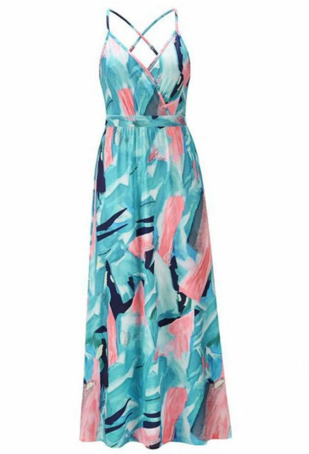 SEGUEN Strandkleid Blumenmuster, Sommerkleid (Strandkleid, bequem, lässig, günstig online kaufen