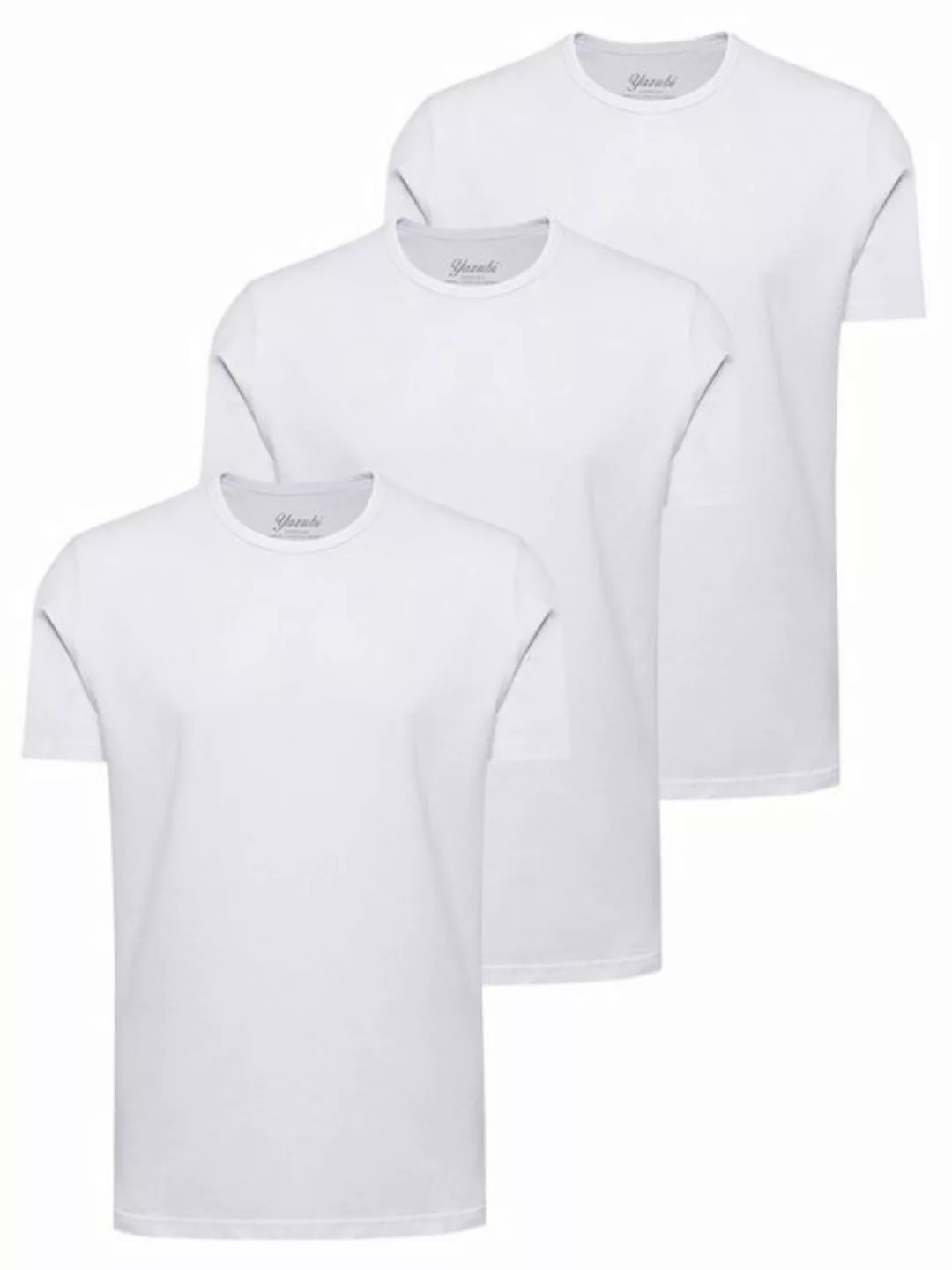 Yazubi T-Shirt Max Shaped Long Tee 3-Pack (Set, 3er-Pack) modernes Rundhals günstig online kaufen