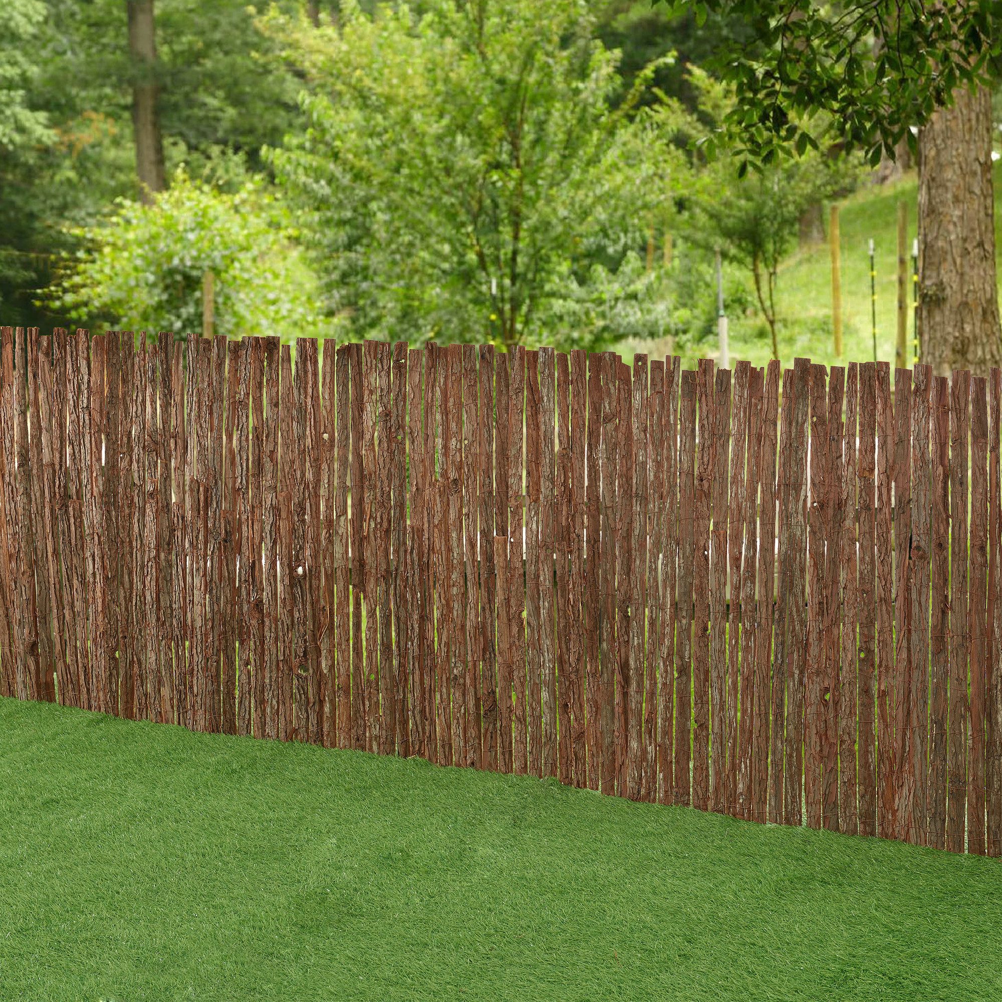 casa.pro Gartenzaun, »Zamora« Rindenzaun 90 x günstig online kaufen
