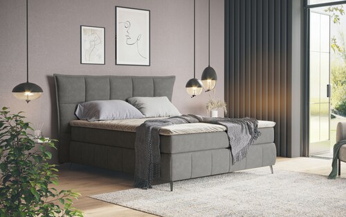 COTTA Boxspringbett "Sarah", inkl. Topper, 2 Matratzenkerne, Härtegrade H2, günstig online kaufen