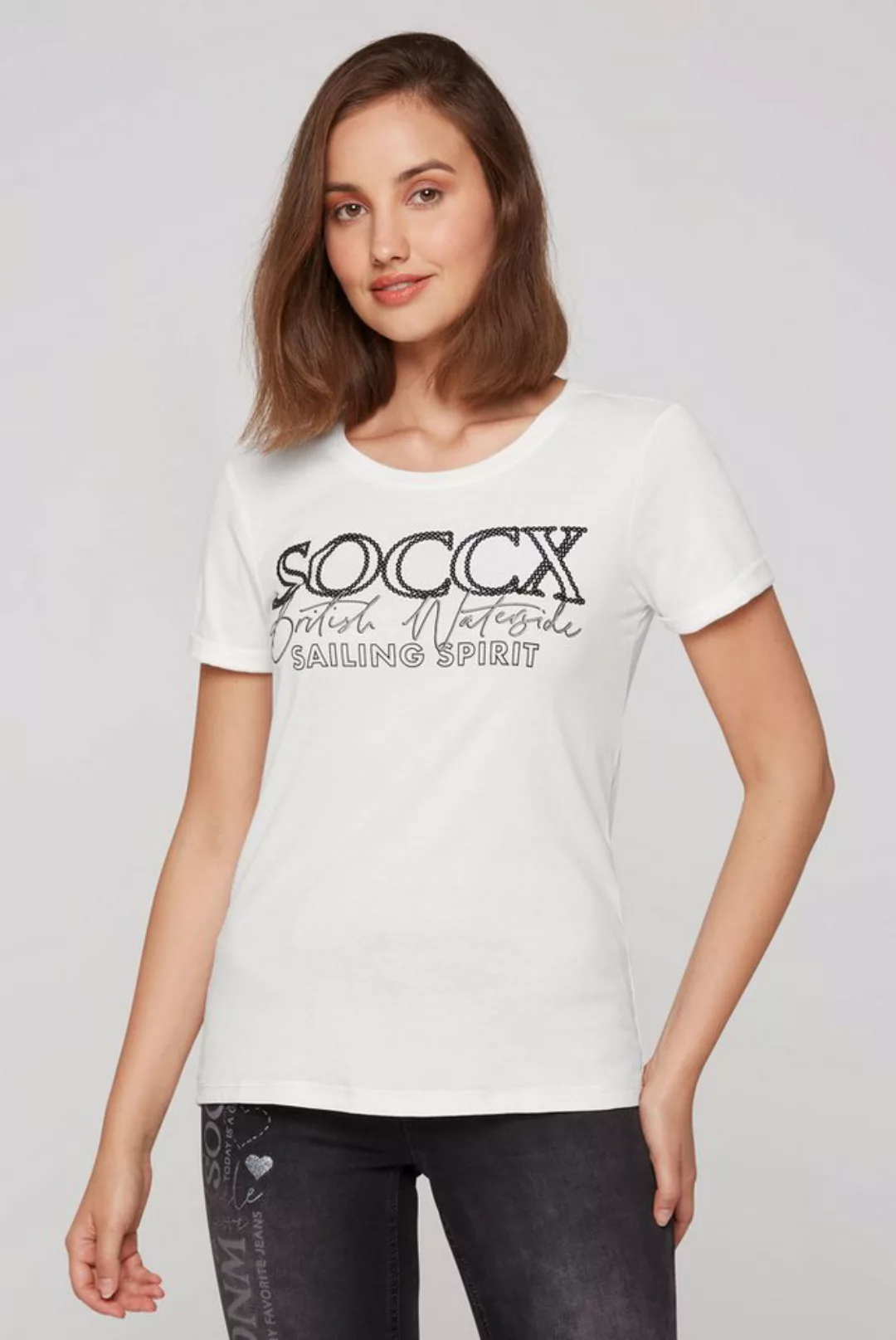 SOCCX V-Shirt, mit Baumwolle günstig online kaufen