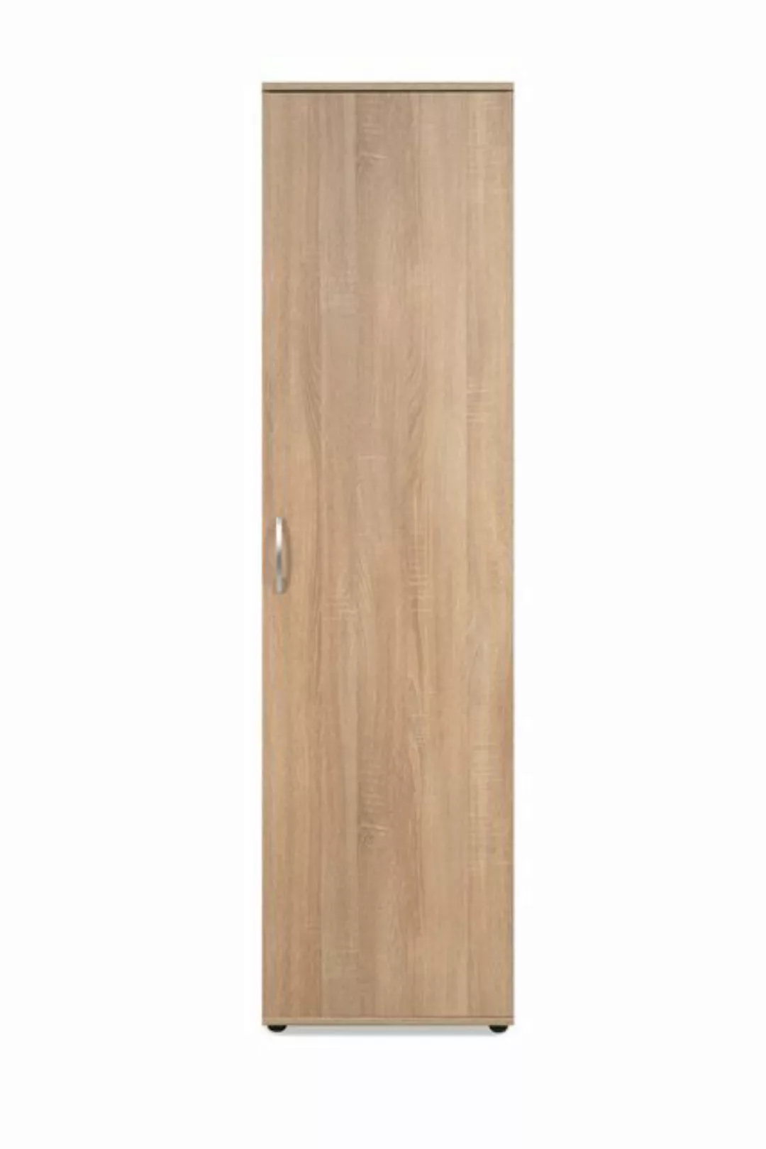 Finori Garderobenschrank 1 Tür, 5 Böden, in Sonoma Eiche Dekor - 50x187x34c günstig online kaufen