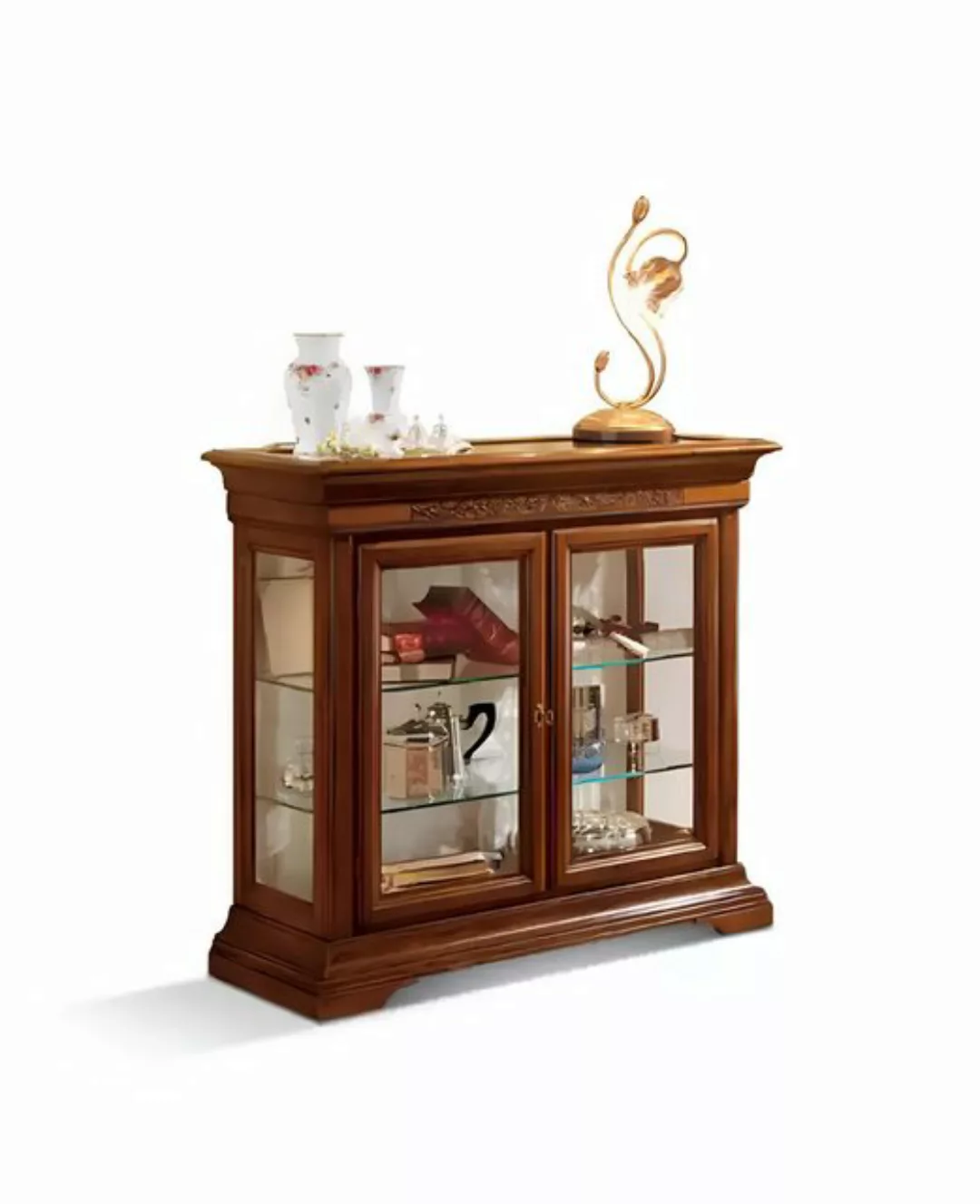 Xlmoebel Vitrine Italienische Luxus Möbel Vitrine mit Glas Design Schrank ( günstig online kaufen