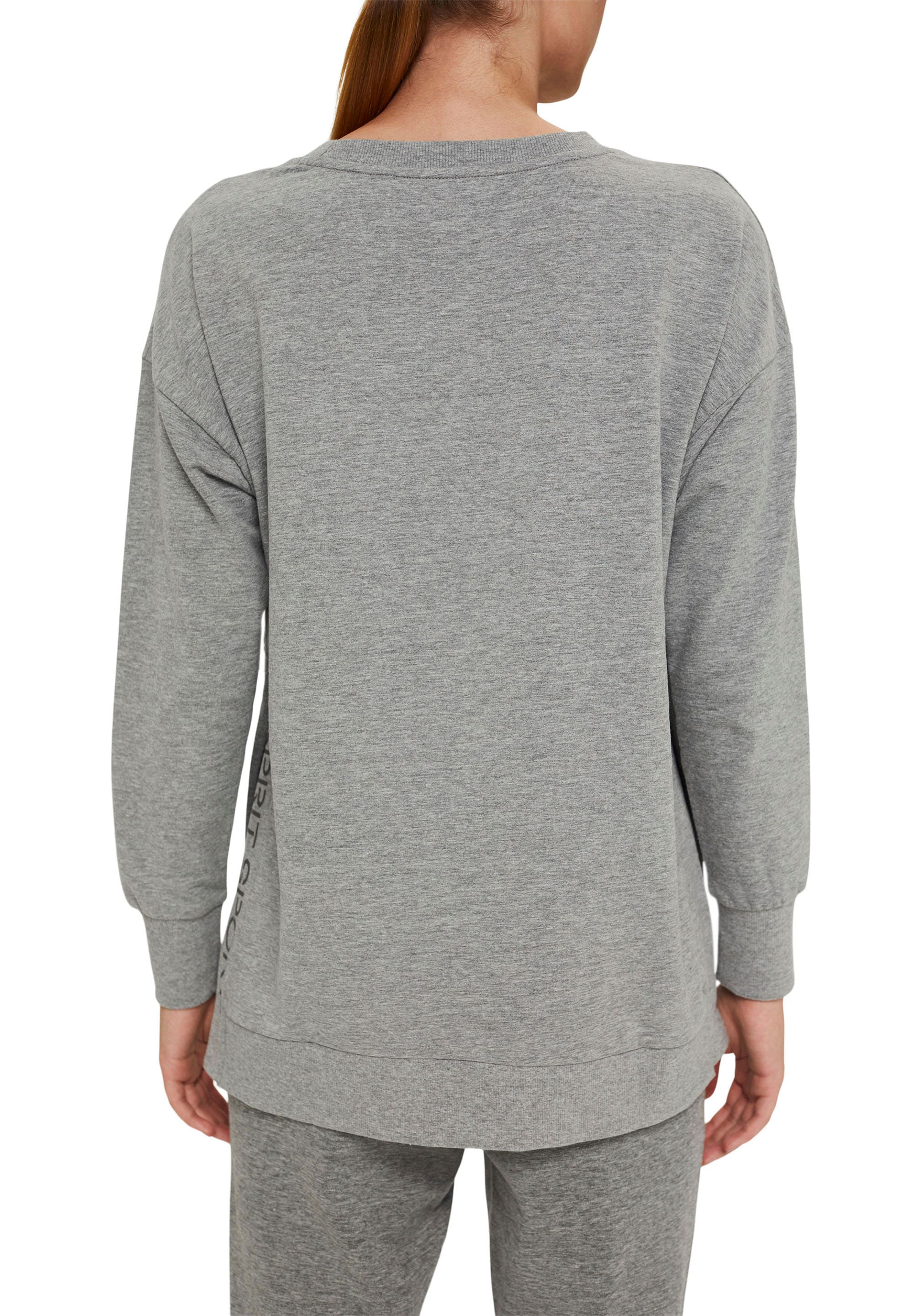 esprit sports Sweatshirt, mit Rippblende am Ausschnitt günstig online kaufen