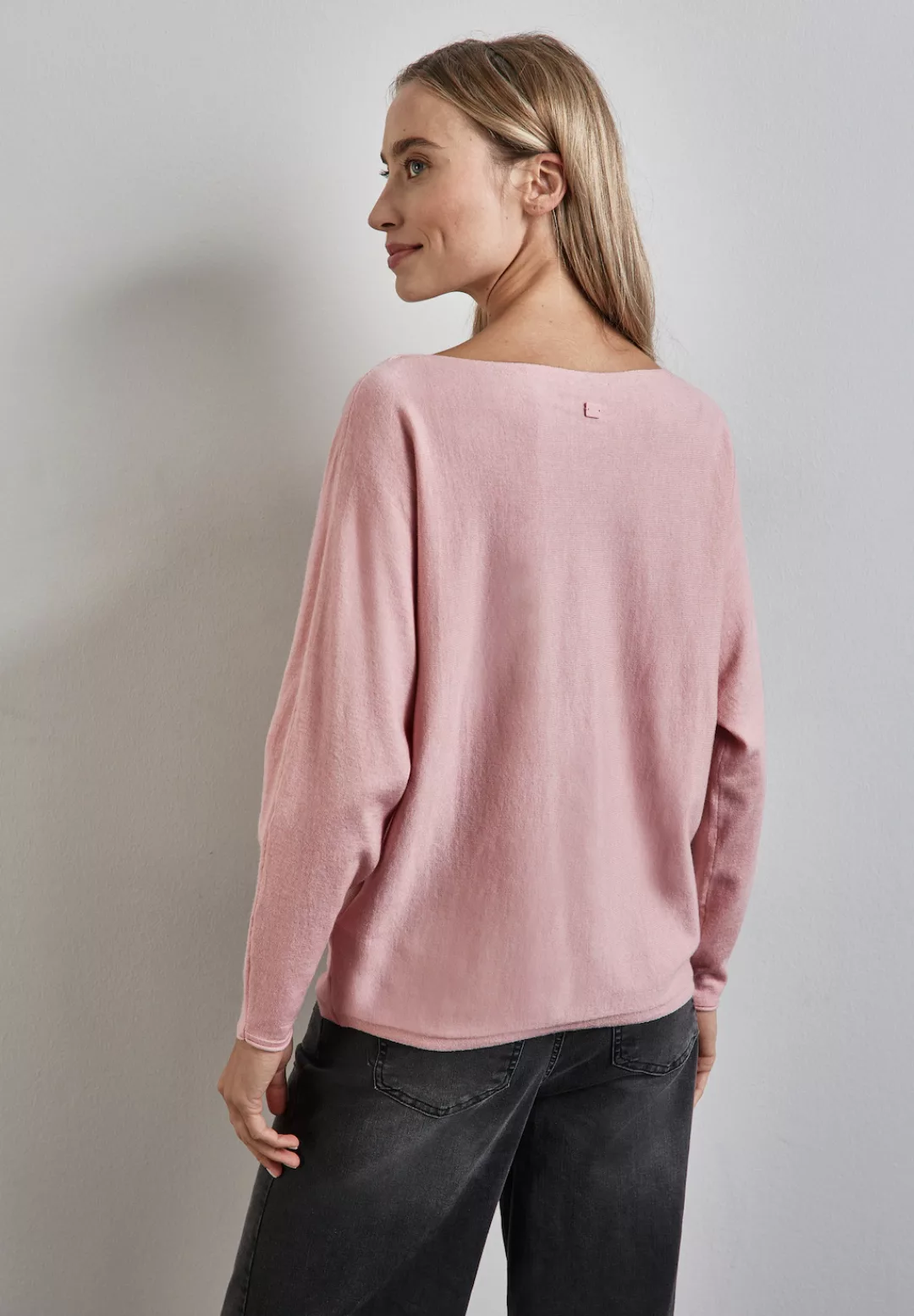 STREET ONE Strickpullover im Dolman-Stil, mit U-Boot-Ausschnitt günstig online kaufen