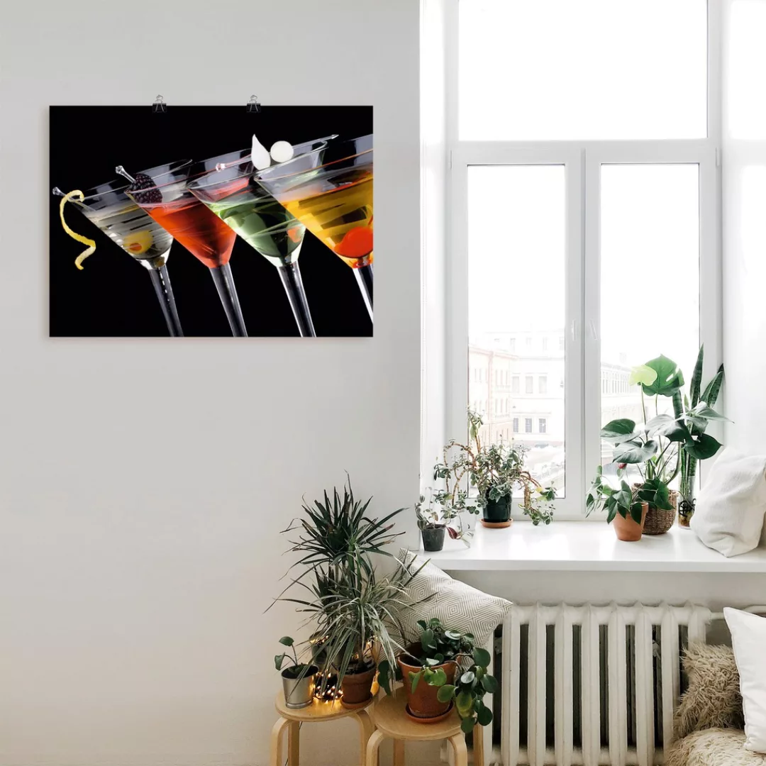 Artland Wandbild "Klassische Martini - Cocktail", Getränke, (1 St.), als Le günstig online kaufen