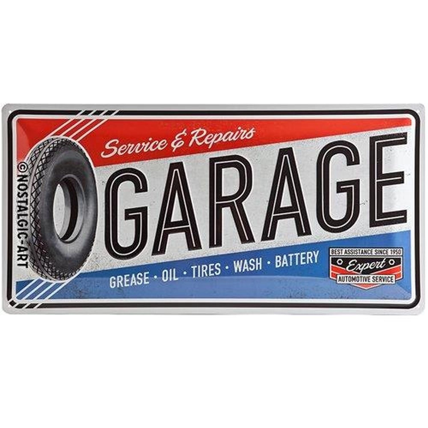 Nostalgic-Art Blechschild 25 x 50cm - Best Garage - Garage günstig online kaufen